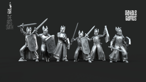 White Swan Warriors mit Schwert